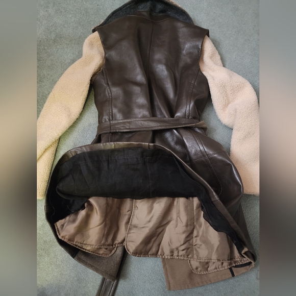 NWT Reed Krakoff Leather Long Vest with Wool and Silk Liner Size Medium - Picture 15 of 16